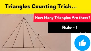 Best Trick For Counting Triangles 🤓💯| Counting Figures Trick | #tricks#solution #Triangles#trending 