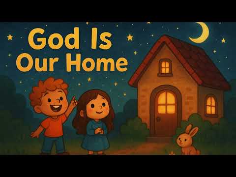 God Is Our Home 🌙  Christian Kids Song with Lyrics