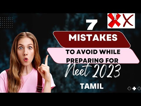 Mistakes to avoid while preparing for NEET 2023/2024 in tamil|NEET MOTIVATION #neet2023 #neetexam