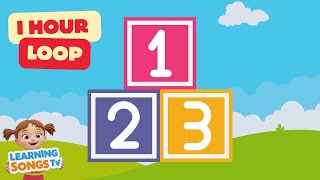 Learn to Count 1–10 | One Hour Loop | Fun Numbers Song for Toddlers
