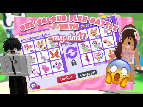 ONE COLOUR FLEX BATTLING MY RICH DAD! *shocking* 💞🌈