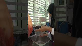 clean the fridge with me #asmr #cleaning #fridgedeepclean