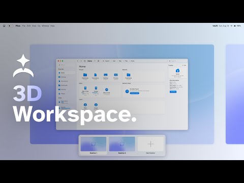 A DeltaOS 3D workspace.