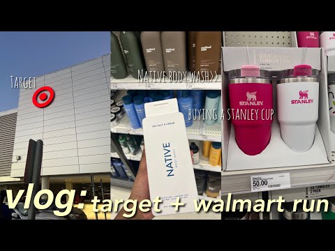 vlog ✰: target + walmart run