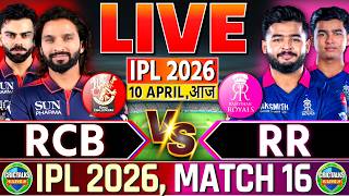 🔴 RCB vs RR, Live Match Today, IPL 2026 Live Commentary & Scores, 2nd Inn, Live Cricket