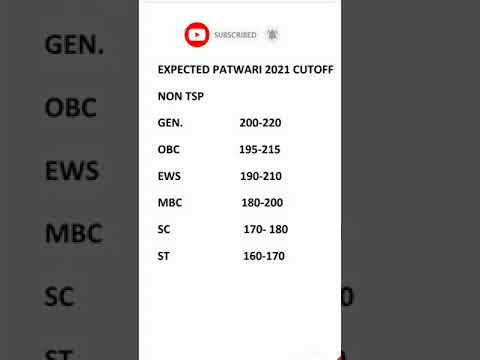 Rajasthan Patwari Expected Cut Off 2021