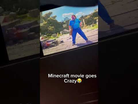 The Minecraft movie goes wild at the movies 😭 #minecraft #movie