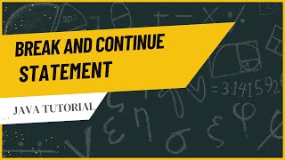 🔍 Mastering Break and Continue Statements in Java! 🍃☕️|| Code-360 || In Tamil