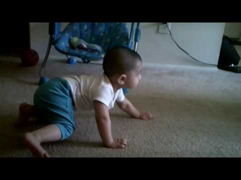 Asmi's first crawling and first haircut (mundan)
