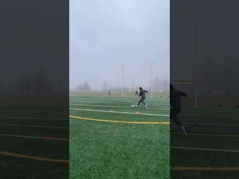 Try This Shooting Drill ⚽️☄️ #soccer #football #shorts