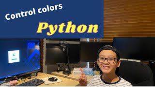 How to control colors with list indexing and modulo operation. Python code for kids - Episode7