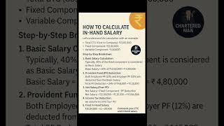 CTC vs in hand salary 🤑, How to calculate in hand salary from CTC #salary #ctc #tax #income #explore