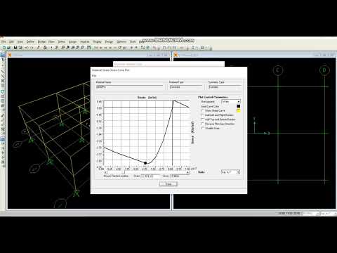 Stress Strain Diagram in SAP2000