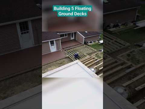 DIYer Builds 5 Floating Decks (From Patio to Pool)  #diy #deckdesign #landscapedesign