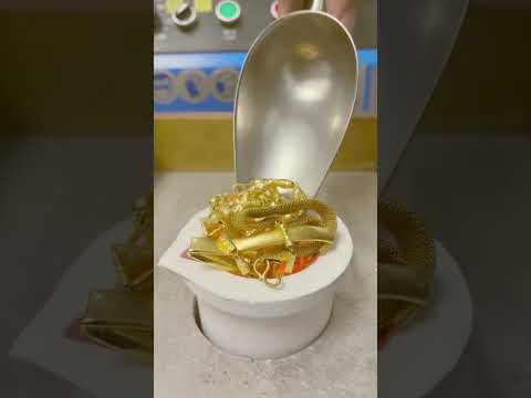 Melting Gold Jewelry Into Pure Gold 👍  Extreme Heat Process #gold #jewelry #luxury