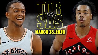 Toronto Raptors vs San Antonio Spurs Full Game Highlights - March 23, 2025 | NBA Regular Season