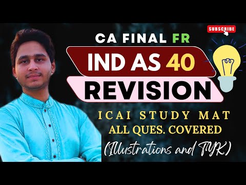 IND AS 40 Investment Property Revision | STUDYMAT ALL QUES. | CA Final FR Revision | Mayank Narang