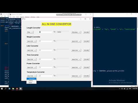 ALL in one converter in python in HINDI || Converter ||  MINTECH ROBOTICS