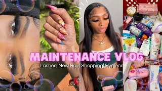 Summer Maintenance Vlog l ✰ Lash Appointment, New Hair, Hygiene Haul, Shopping, + more ! 