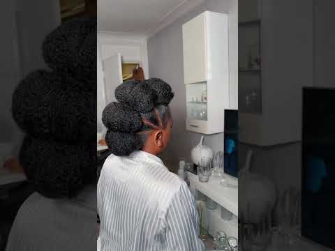 Unique 🥰 #afrohairstyle #naturalhairstyles #mohawk #sleekhair #hairstyle #4chair #naturalhairstyle