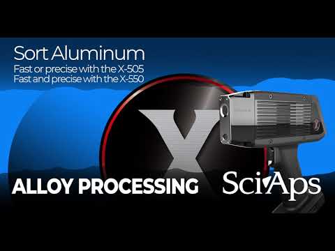 Aluminum Sorting with X-505 vs X-550 with Aluminum App