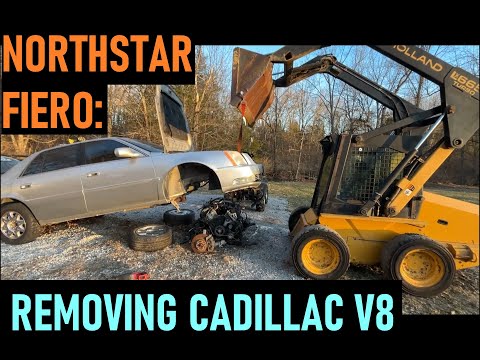 NORTHSTAR V8 FIERO PROJECT: Removing 4.6L V8 from Donor Cadillac DTS.  Episode 1