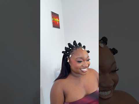 Bantu babe 🥰 #bantu #hairstylist #weave #halfbantu #halfweave #sewin