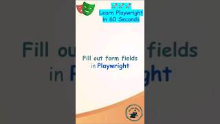 Playwright Tutorial | Fill out form field in Playwright