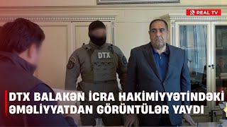 DTX Balakən İcra Hakimiyyətindəki əməliyyatdan görüntülər yaydı