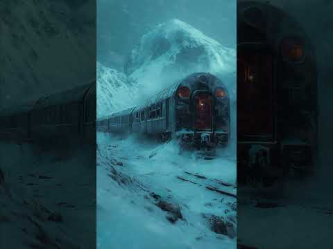 Train stuck in massive blizzard in suburbs | Powerful blizzard sounds #snow