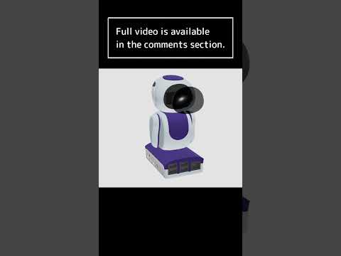 Assembling a cute robot on Blender #shorts #robot #blender