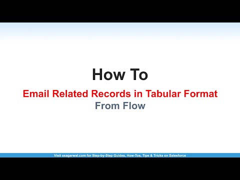 How To Email Related Records in Tabular Format from Flow