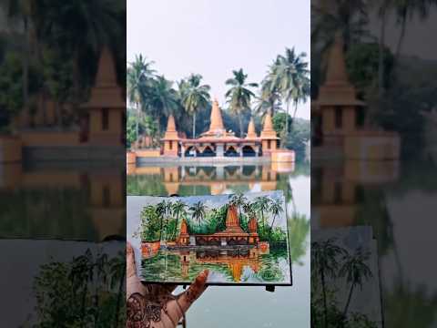 Painting Ramdara Mandir,Pune#painting #rammandir ✨🖌️
