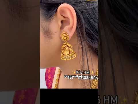 Latest 3 type of jhumka earrings #yt #new #trending #subscribe @Saishwethavlogs