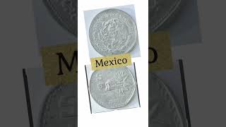 Coin collection Mexico 5pesos 1980  #collector #world #coin #vintage #coincollecting