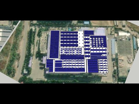 3D DESIGN 1MW ROOF TOP INDUSTRIAL SHED