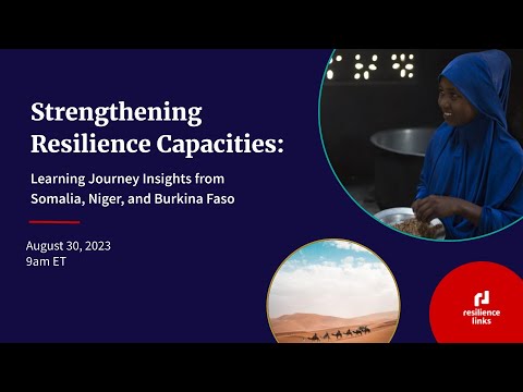 WEBINAR | Strengthening Resilience Capacities: Learning Journey Insights
