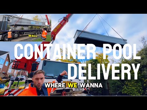 40 ft Container Swimming Pool delivery to Essex London.