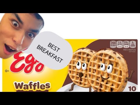 Eating waffles