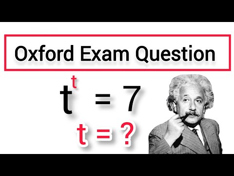 Oxford University Entrance Exam Question | How to solve for "t" ? | Olympiad questions and solution