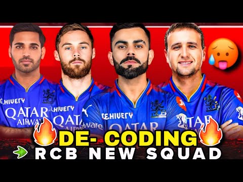 RCB Fully New Squad For IPL 2025 | RCB New Squad Full Analysis | De Coding Squad