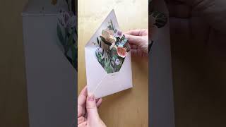 The pop-up flowers in the envelope by UWP Luxe speak for themselves 🌸#popupcard #popupcards