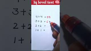 Iq level test l Can you solve this puzzle question #mathstricks