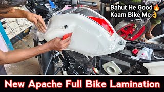 New RTR Apache 160 Full Bike White Lamination / White Apache PPF / @KkRadium