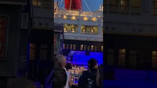 大量の水しぶき襲来前の静けさDPA席　ドックサイド・スプラッシュ・リミックスフルバージョンはホームから　サマー・クールオフ　初日　 #ディズニーシー