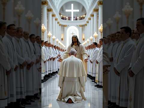 Pope Francis was received into heaven by Jesus🥰🥰🥰#popeFrancis #jesus #god #amen #shorts #edit