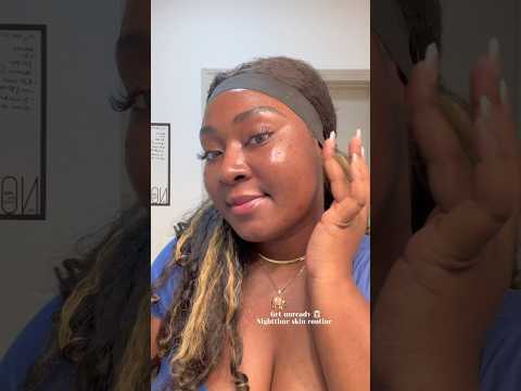GET UNREADY WITH ME🧖🏾‍♀️ #nighttimeroutine #darkspotserum #skincare #affordableskincare
