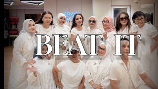 Beat It - line dance demo by J'Dore class