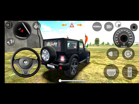 LIVE 🟡 MODIFIED MAHINDRA NEW BLACK THAR 🇮🇳 INDIAN DRIVING CAR || ok google Thar Games || Indian 🇮🇳👿