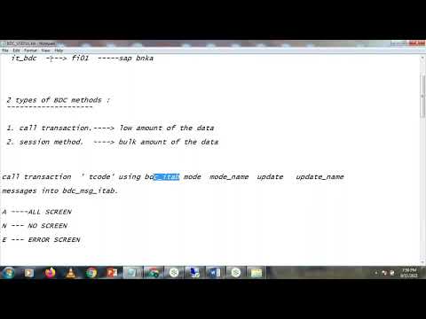 call transaction using modes and msg coll in bdc